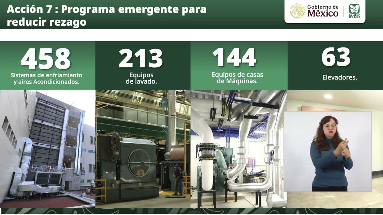 Lámina proyectada en la conferencia: Acción 7 : Programa emergente para reducir rezago.