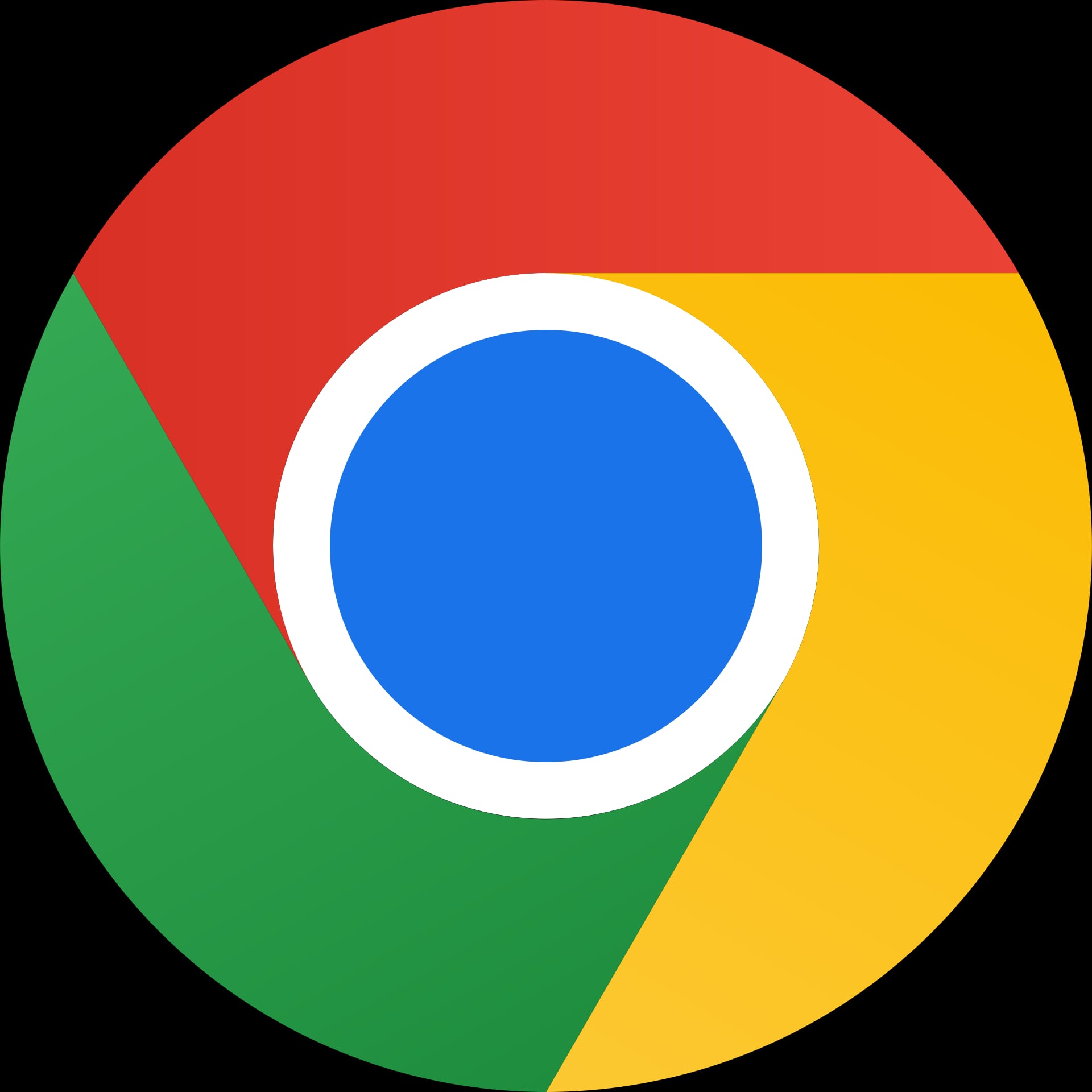 Logotipo de Chrome, un círculo con segmentos rojo, amarillo y verde alrededor de un centro azul.