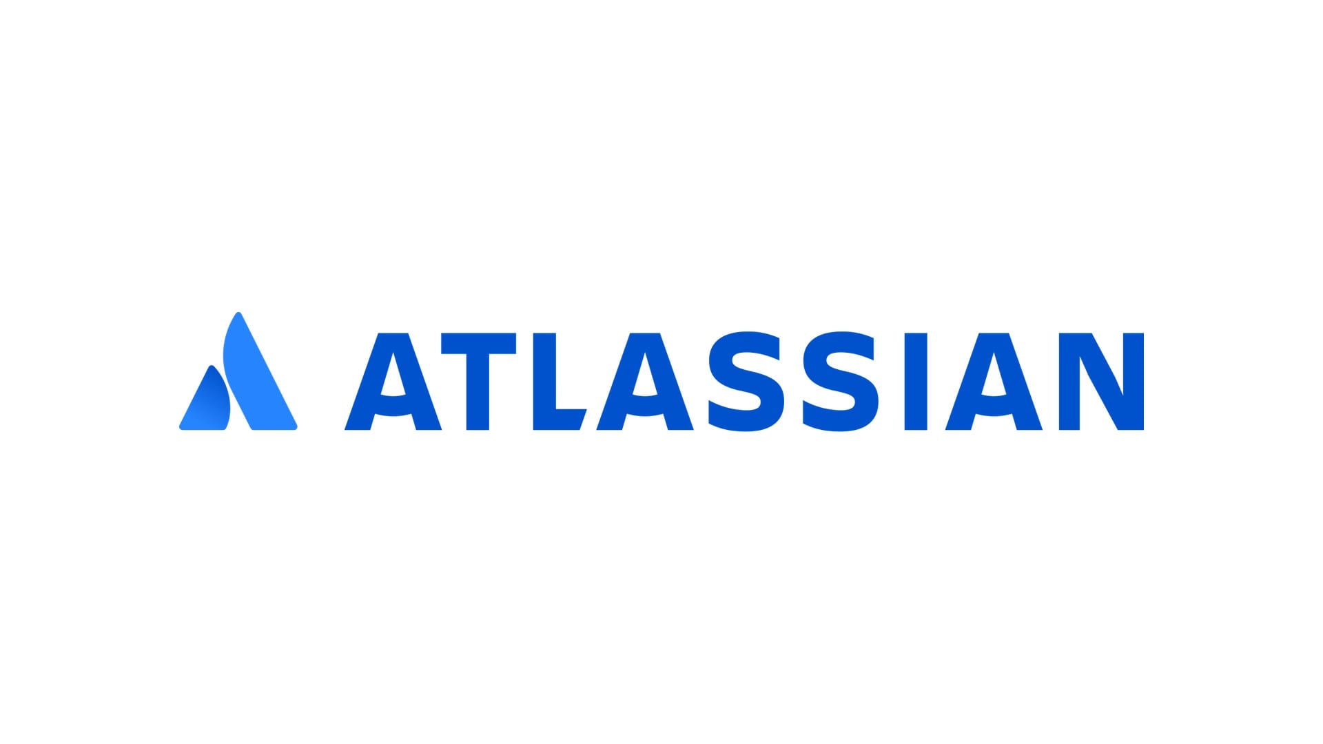 Blue Atlassian logo on a white background.