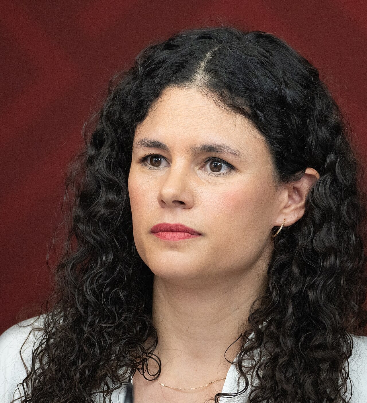 Retrato de Luisa María Alcalde Luján, consejera jurídica del Ejecutivo Federal